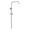 ENKI, Carre, G03, Shower Adjustable Rigid Riser Rail Angled Stainless Steel, Chrome -Comfort Bathroom Store 69286281 1