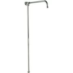 ENKI G09 Shower Rigid Riser Rail Traditional Solid Brass Chrome Downton