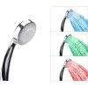 Modern Classic Shower Head Silver Synthetic LED Lights Temperature Sensor LORDAL -Comfort Bathroom Store 6934541 1