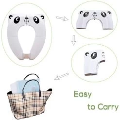 RHAFAYRE Baby Toilet Seat Reducer - RIGHTWELL Travel Foldable Toilet Seat Portable Potty Seat For Kids Baby (White) -Comfort Bathroom Store 69380034 4