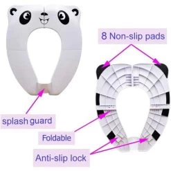 RHAFAYRE Baby Toilet Seat Reducer - RIGHTWELL Travel Foldable Toilet Seat Portable Potty Seat For Kids Baby (White) -Comfort Bathroom Store 69380034 5