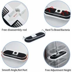 No Drilling Shower Shelf For Shower Rail, Aluminum Alloy Adjustable Pole Telescopic Shower Shelf With 2 Towel Hooks, Fits 19mm - 25mm Rail 11 No Drilling Shower Shelf For Shower Rail, Aluminum Alloy Adjustable Pole Telescopic Shower Shelf With 2 Towel Hooks, Fits 19mm - 25mm Rail -Comfort Bathroom Store 69594419 5