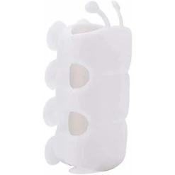 Shower Head Holder, Punch Free Silicone Suction Cup Shower Head Wall Mount Holder No Drill Needed For Marble Glass Metal Ceramic (White)