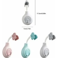 Bathroom Wall Mounted Shower Head Holder 360 Degree Adjustable Self Adhesive Shower Head Holder With Hook Holder, Green -Comfort Bathroom Store 69624392 3