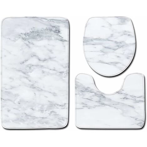 Bath Mat And Toilet Contour Set 3 Set, Marble Pattern Bathroom Set Toilet Contour Mat Covers Toilet Cover 3 Bath Mat And Toilet Contour Set 3 Set, Marble Pattern Bathroom Set Toilet Contour Mat Covers Toilet Cover