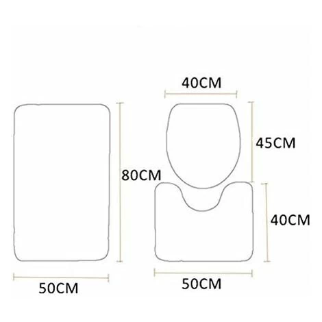 Bath Mat And Toilet Contour Set 3 Set, Marble Pattern Bathroom Set Toilet Contour Mat Covers Toilet Cover 4 Bath Mat And Toilet Contour Set 3 Set, Marble Pattern Bathroom Set Toilet Contour Mat Covers Toilet Cover - Image 2