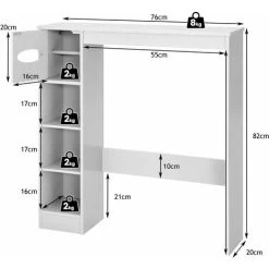 Over-The-Toilet Bathroom Storage Cabinet Washing Machine Rack W/ Paper Holder -Comfort Bathroom Store 69634926 5