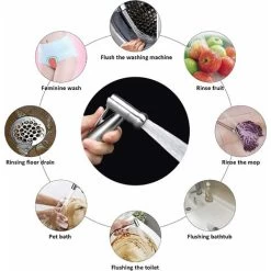 Bidet Toilet Sprayer/stainless Steel Handheld Sprayer With Hook, Easy To Install, For Personal Hygiene And Basin Toilet Sprayer -Comfort Bathroom Store 69640792 4
