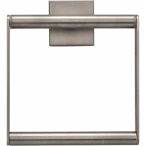 Croydex Wall Mounted FlexiFix Chiswick Towel Ring Stainless Steel Brushed Nickel 4 Croydex Wall Mounted FlexiFix Chiswick Towel Ring Stainless Steel Brushed Nickel - Image 2