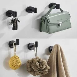 Towel Hooks Towel Hooks, Bathroom Hook SUS 304 Heavy Duty Stainless Steel Wall Hooks For Bathroom, Towel Hooks Pack Of 2 -Comfort Bathroom Store 70075924 3