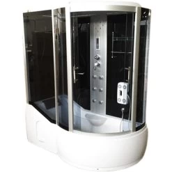 SIMBA BATH TUB SPA WHIRLPOOL SHOWER 170 X 90 X H 220 Cm HOT TUB Paradise CHROMOTHERAPY