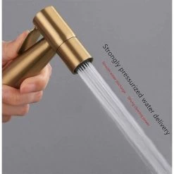 Stainless Steel Toilet Bidet Sprayer, Bidet Sprayer Kit, Faucet Sprayer Toilet Sprayer (Gold) -Comfort Bathroom Store 70367128 4