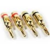 4x Premium 4mm Banana Plugs 24k Gold Plated Speaker Cable Amp HiFi Connectors -Comfort Bathroom Store 70609998 1