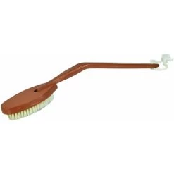 Long Handled Wooden Bath Brush - Ergonomically Angled Extra Long Handle -Comfort Bathroom Store 70619873 4