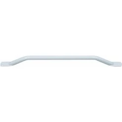 White Steel Pipe Grab Bar - 700mm Length - Rounded Safety Ends - Epoxy Coating -Comfort Bathroom Store 70619995 4