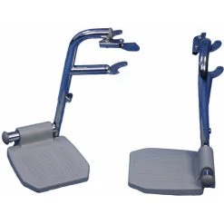 Pair Of Footrests For Ve00274 And Ve00275 - Chrome Plated Swing Away Footrest