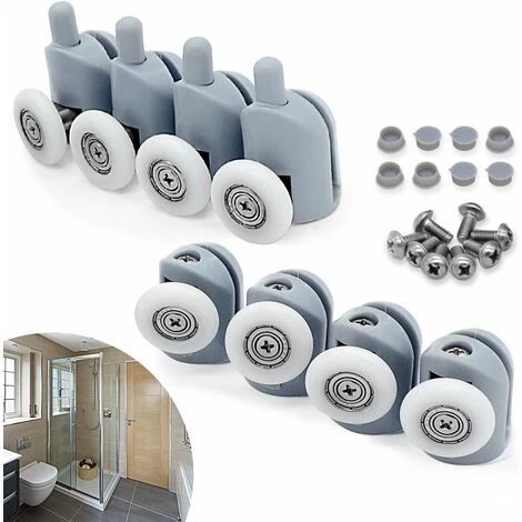 23mm Sliding Door Roller, 8 Pieces Rolling Door Roller For Bathroom Cubicle 3 23mm Sliding Door Roller, 8 Pieces Rolling Door Roller For Bathroom Cubicle