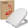 WOLTU D Shape WC Toilet Seats Soft Close Quick Release Heavy Duty Toilet Lid Cover -Comfort Bathroom Store 71153671 1