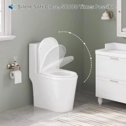 WOLTU D Shape WC Toilet Seats Soft Close Quick Release Heavy Duty Toilet Lid Cover -Comfort Bathroom Store 71153671 5
