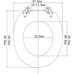 WOLTU Wooden Toilet Seats Soft Close WC Seat Hinge Ideal For Standard Toilet Grey Linen -Comfort Bathroom Store 71153734 4