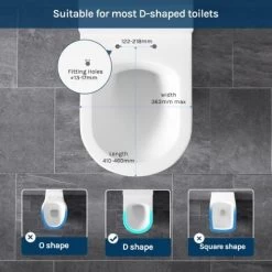 WOLTU WC Toilet Seats Soft Close Adjustable Hinge Quick Release High Quality Top Fixed -Comfort Bathroom Store 71153745 4