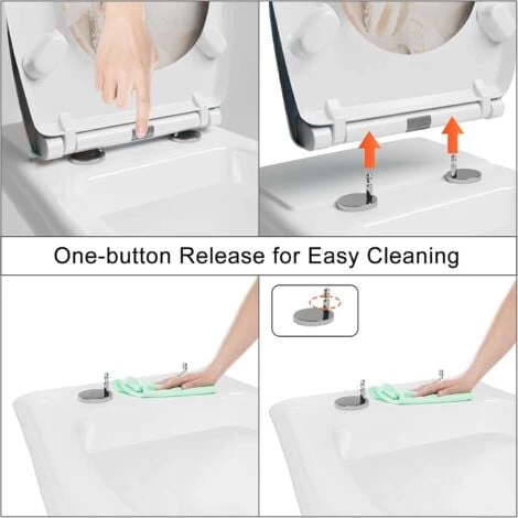 WOLTU Toilet Seats Soft Close Easy Cleaning Loo Seat With Adjustable Hinges Beautiful Beach 5 WOLTU Toilet Seats Soft Close Easy Cleaning Loo Seat With Adjustable Hinges Beautiful Beach - Image 3