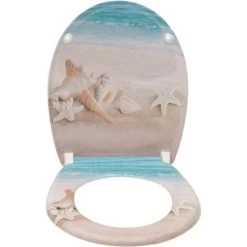 WOLTU Toilet Seats Soft Close Easy Cleaning Loo Seat With Adjustable Hinges Beautiful Beach 10 WOLTU Toilet Seats Soft Close Easy Cleaning Loo Seat With Adjustable Hinges Beautiful Beach -Comfort Bathroom Store 71153750 4