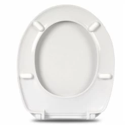 WOLTU Soft Close WC Toilet Seats Anti-Bacterial Adjustable Hinge Bathroom Bottom Fixed White -Comfort Bathroom Store 71153761 3