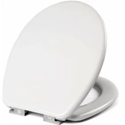 WOLTU Soft Close WC Toilet Seats Anti-Bacterial Adjustable Hinge Bathroom Bottom Fixed White -Comfort Bathroom Store 71153761 5