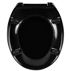 WOLTU Toilet Seats Soft Close Adjustable Hinge Toilet Lid Cover Family Bathroom Black -Comfort Bathroom Store 71153794 4