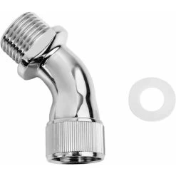 Elbow For Hand Shower, Corner Piece For Hand Showers, Internal And External Thread, Chrome-Plated Brass, 1 Piece -Comfort Bathroom Store 71246156 3