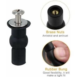 2 Pieces Toilet Seat Hinged Toilet Seat Fixings,Suitable For All Kinds Of Toilet Styles Such,Toilet Seat Hinged Toilet Fixings,Easy Assembly -Comfort Bathroom Store 71339970 3