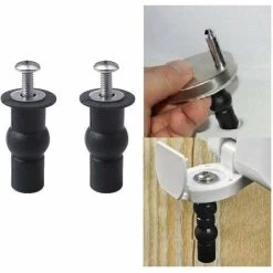 2 Pieces Toilet Seat Hinged Toilet Seat Fixings,Suitable For All Kinds Of Toilet Styles Such,Toilet Seat Hinged Toilet Fixings,Easy Assembly -Comfort Bathroom Store 71339970 4
