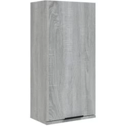 Wall-mounted Bathroom Cabinet Grey Sonoma 32x20x67 Cm VidaXL