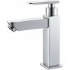 Basin Faucet Cold Water Only Durable Metal Bathroom Faucet Hand Wash Faucet Ceramic Cartridge Aerator Pull Out Convenient To Clean Or Replace Modern Design -Comfort Bathroom Store 71419109 1