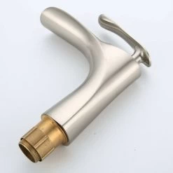 Modern Waterfall Bathroom Faucet With Tub Brushed Nickel Single Handle 1 Mounting Hole -Comfort Bathroom Store 71419398 4