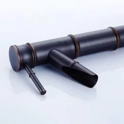 Bathroom Faucet, Retro Bronze Basin Faucet, Hot And Cold Water Single Hole Faucet, Suitable For Inner Diameter 1.25in-1.57in -Comfort Bathroom Store 71428663 3