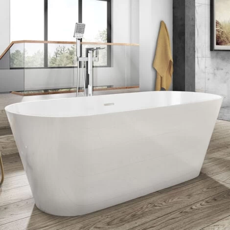 Freestanding Modern Double Ended Bath 1700mm - Duke By Voda Design 3 Freestanding Modern Double Ended Bath 1700mm - Duke By Voda Design