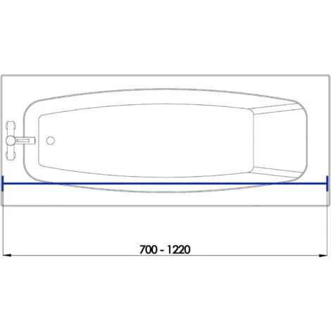 Croydex Stick N Lock Short Shower Curtain Rod, White 7 Croydex Stick N Lock Short Shower Curtain Rod, White - Image 5