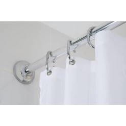 Croydex Shower Curtain Rod Set (4 Ways To Fit), Chrome -Comfort Bathroom Store 7249397 3
