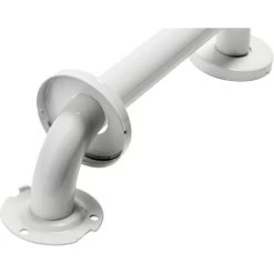 Croydex 30cm Stainless Steel Safety Grab Bar Rail, White -Comfort Bathroom Store 7249469 3