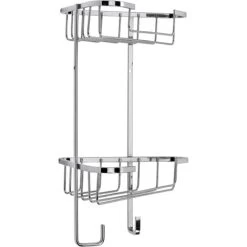 Croydex Rust Free Medium Two Tier Corner Storage Basket Caddy -Comfort Bathroom Store 7249540 3