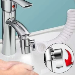 Home Bathroom Shower Hand Sprayer Hair Washing Kit Faucet Converter Adapter Accessories Two Types Water Outlet Mode (Faucet Converter) -Comfort Bathroom Store 72582759 5