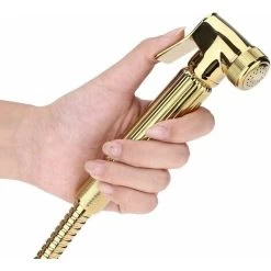 Hygiene Kit WC/Toilet Bidet Hand Shower Portable Wall Mounted Spray/Spray Head/Hand Shower Shattaf Set For Personal Care Hygiene Potty Toilet Gold -Comfort Bathroom Store 72586090 2