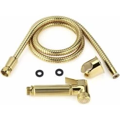 Hygiene Kit WC/Toilet Bidet Hand Shower Portable Wall Mounted Spray/Spray Head/Hand Shower Shattaf Set For Personal Care Hygiene Potty Toilet Gold -Comfort Bathroom Store 72586090 5