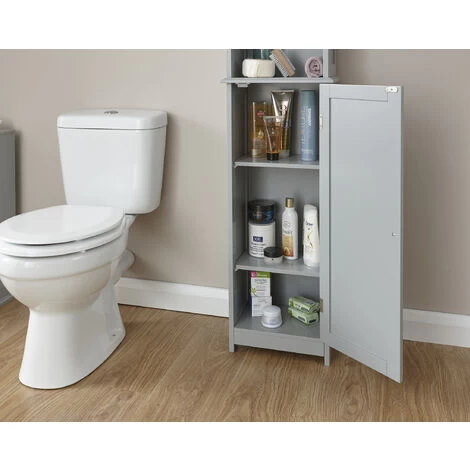 GFW Colonial Tall Cupboard Grey 5 GFW Colonial Tall Cupboard Grey - Image 3