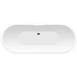 1415mm Freestanding Modern Double Ended Bath - Manhattan By Voda Design. -Comfort Bathroom Store 74057382 3