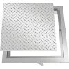 VEVOR Recessed Manhole Cover Powder-coated Drain Cover 60x60cm Steel Lid W/Frame -Comfort Bathroom Store 74437790 1