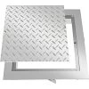 VEVOR Recessed Manhole Cover Powder-coated Drain Cover 40x40cm Steel Lid W/Frame -Comfort Bathroom Store 74437996 1