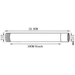 Arm Extension, Extension Water Outlet Lowers Existing Chrome Plating Process 11 Arm Extension, Extension Water Outlet Lowers Existing Chrome Plating Process -Comfort Bathroom Store 74557744 5